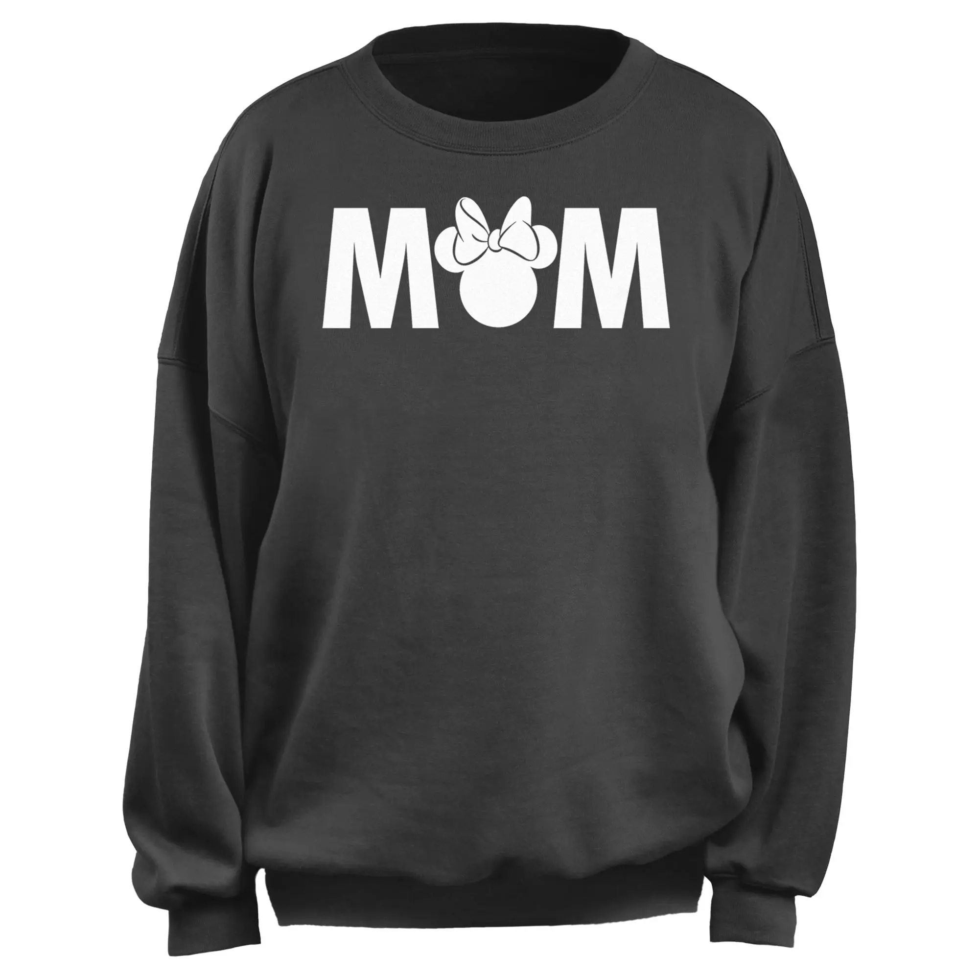 Junior's Mickey & Friends Mother's Day Minnie Mom Silhouette Sweatshirt