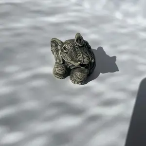 Decorative Elephant for Good Luck Green Figurine - Perfect for Home Decor and Lucky Charm