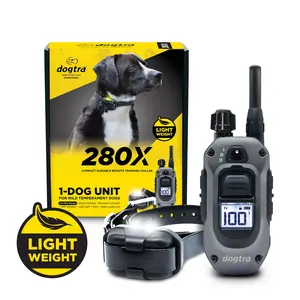 Dogtra 280X E-Collar with Remote - 10 lbs, 1/2 Mile Range, LED Light, 100 Levels of Precise Control for Stubborn Dogs, Waterproof, Boost for Quick Recall, Vibration, Safety Lock & Tone