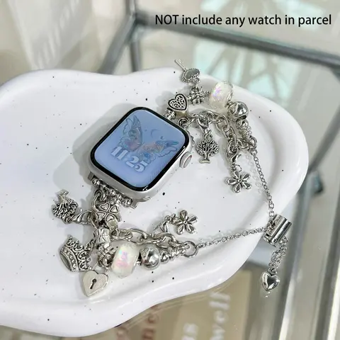 Butterfly Design Watch Band for Apple Watch (Band Only), Smartwatch Strap, Smart Watch Replacement Band Compatible with Apple Watch Ultra/SE/S10/9/8/7/6/5/4/3/2/1, Smartwatch Accessory Band, Wearable Accessories