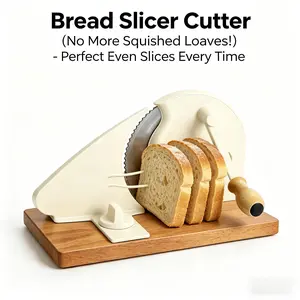 Bread Slicer Cutter - Get Perfect, Uniform Slices Without Squishing Your Loaves