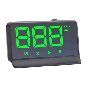 Universal W2 GPS HUD Head Up Display Digital Speedometer Projector MPH KMH Big Font Speed Meter Displayer Auto Electronic Part