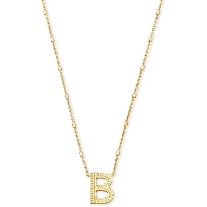 Kendra Scott Letter B Pendant Necklace in Gold 9608800267