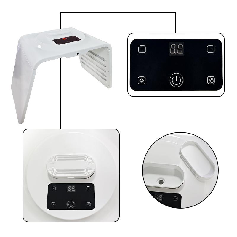 Summervibe Multi-functional LED Light Therapy Device with Nano Mist Steam, Full-Body Use for Facial, Back & Skin Care, At-Home Spa Experience