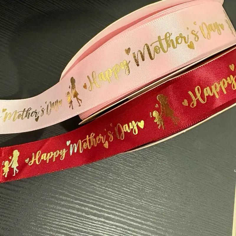 1” Happy Mother’s Day decorative ribbon - 50 yds