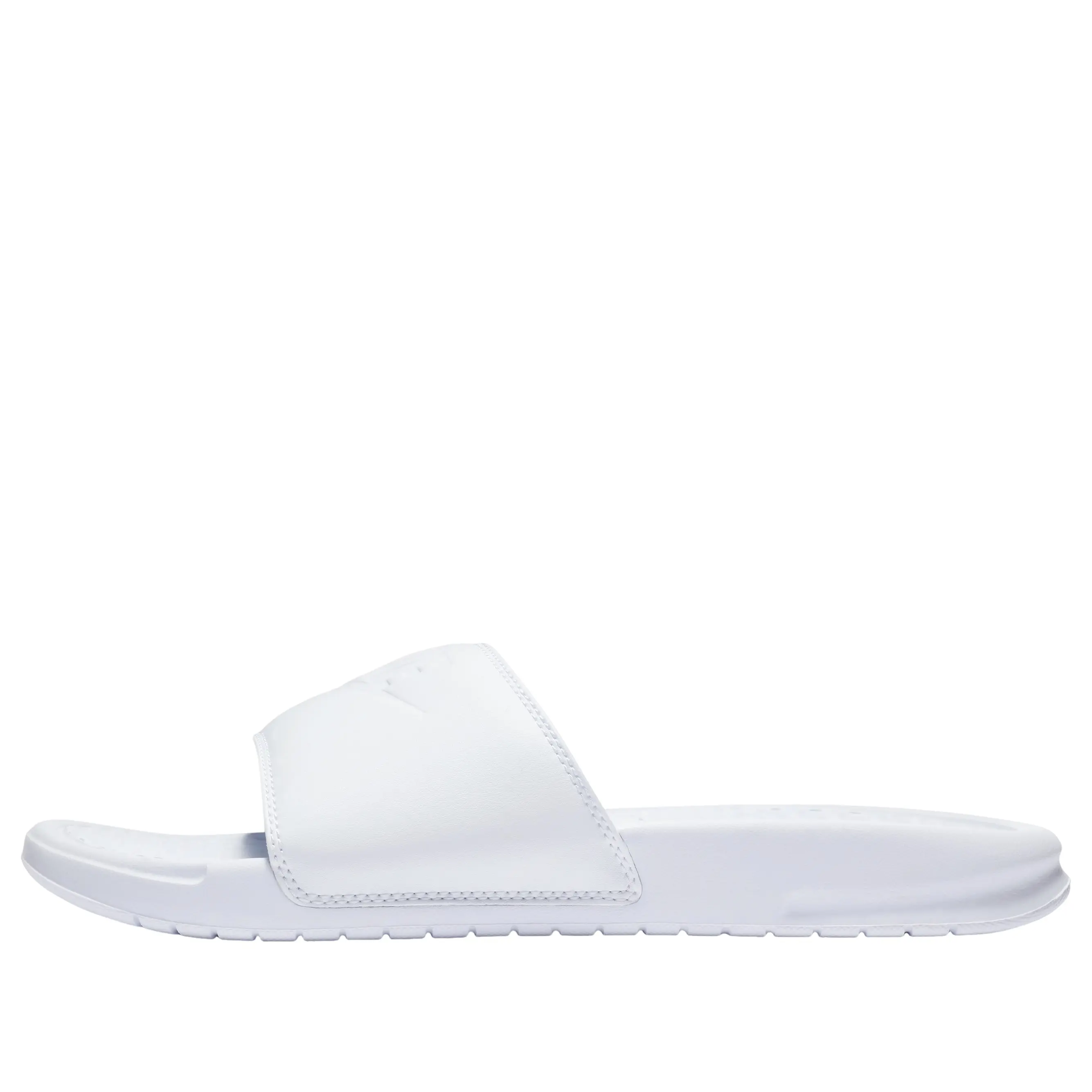 Women's Nike Benassi JDI Slide 'Triple White' 343881-115 Sneaker Footwear Trainer Slip-on