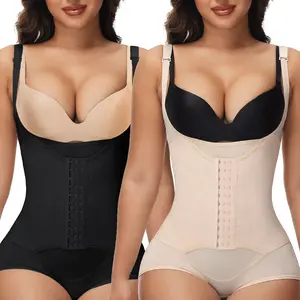 Women Compression Waist Trainer Bodysuit Tummy Control Corset Full Body Shaper Cincher Tank Top with Adjustable Straps Fit Shapewear Womenswear
