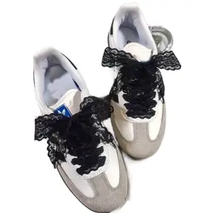 Lace Shoelaces for Women - 1 Pair of Stylish Lace Shoelaces for Casual and Trendy Outfits