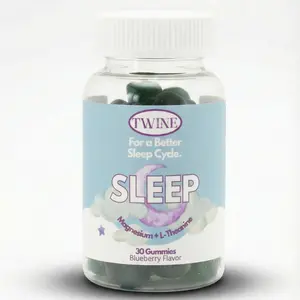 Sleep Gummies with Melatonin, L-Theanine, Magnesium Citrate, Passionflower, Chamomile and Lemon Balm- Natural- 30pcs-Blueberry Flavor Sleep Supplements Fitness Healthcare