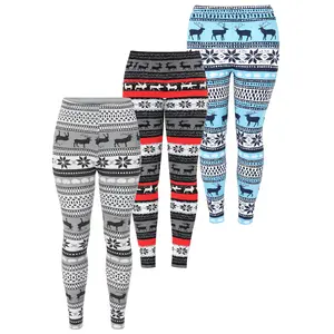 White Mark Women’s Holiday Leggings 3-Pack – Festive Prints & Cozy Styles