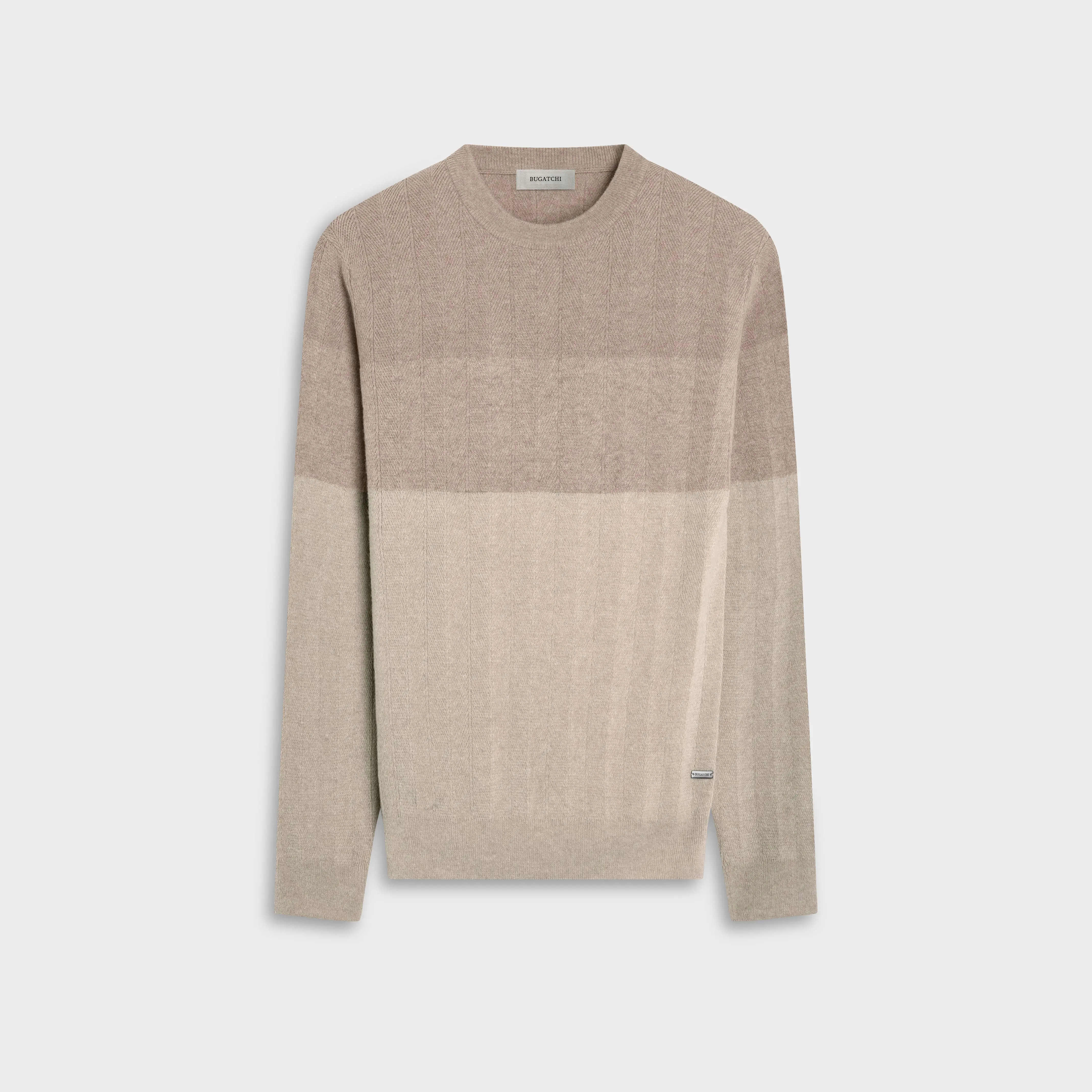 Color block Chevron Crewneck Sweater