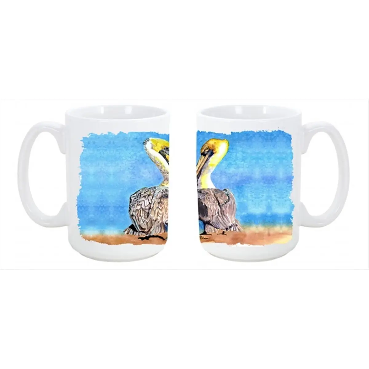 Pelican Dishwasher Safe Microwavable Ceramic Coffee Mug 15 oz.