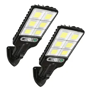 2/4Solar Lights Outdoor, 6000 Lumens 2/4pack 108COB LED Solar Powered Motion Sensor Wall Lamp - IP65 Waterproof with Remote Control, Durable Security Light for Outside Wall, Garden, Yard, Porch