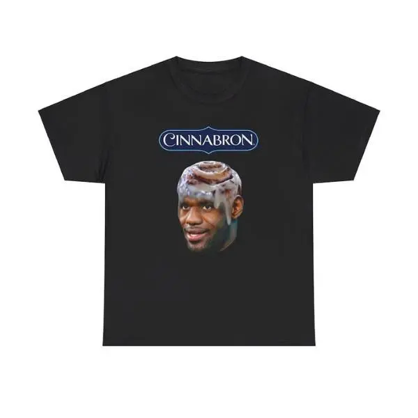Graphic T-Shirt, Unisex Cotton Streetwear Tee with LeBron James Meme Print - Casual Drop Shoulder Crew Neck Top