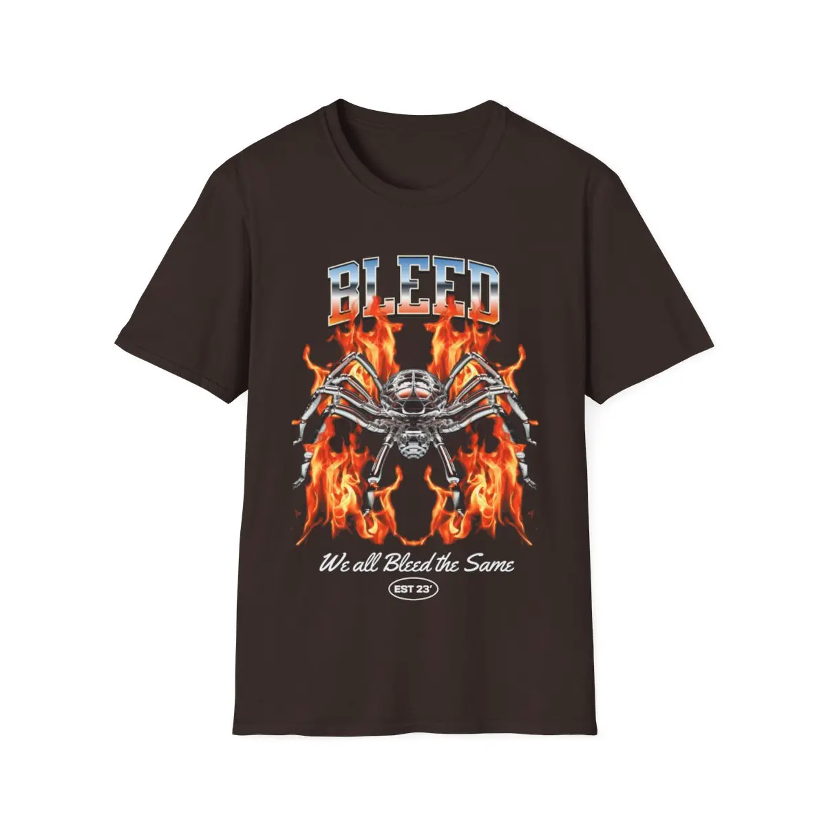 Bleed "Spider" Vintage Style Tee Mens/Womens Heavy Cotton Blend Quality T-Shirt