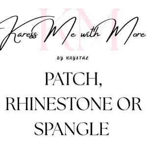 Tshirt with Patch, Rhinestone or Spangle