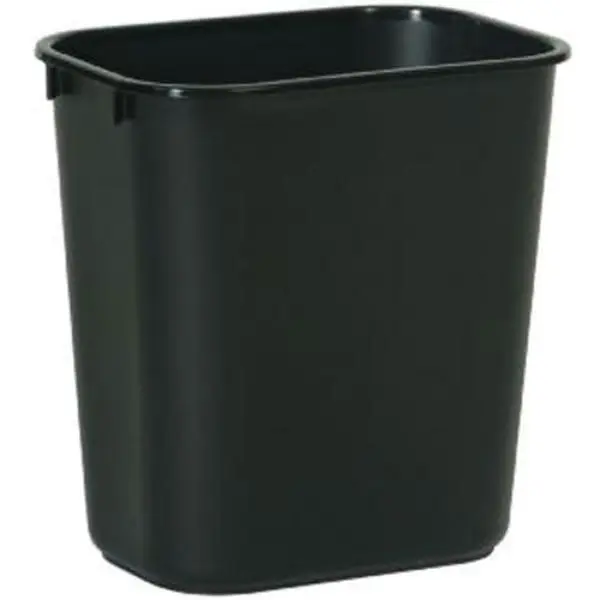 Rubbermaid Commercial Small Plastic Waste Can - Model RUB-2955BLA, 3.5 gal, Black