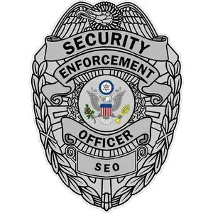 Security Enforcement Officer Vinyl Decal Sticker Security Officer Guard Badge