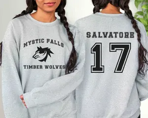 The Vampire Diaries Inspired TShirt, Mystic Falls Salvatore 17 Front And Back Unisex T-Shirt, Vampire Diaries Sweater, TVD Fan Gift