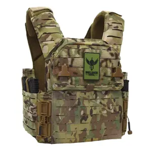 Shellback Tactical Banshee Elite 3.0 Plate Carrier Multicam Laser Cut Molle Platform Quick Release Buckles Extendable Drag Handle Durable Construction