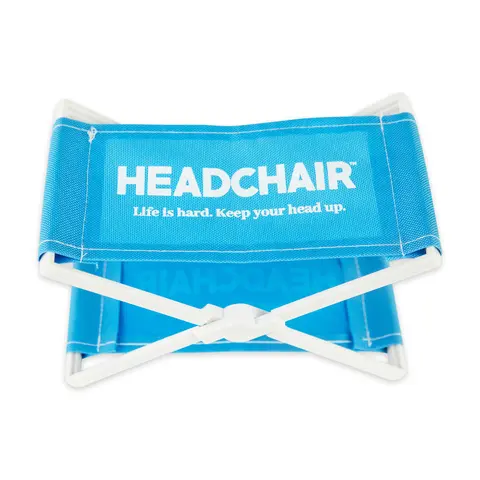 HEADCHAIR Compact Foldable Headrest for Beach Lounging Reading & Tanning UV-Resistant Fabric Lightweight Travel-Friendly Vintage-Inspired Design Picnic Folding Table