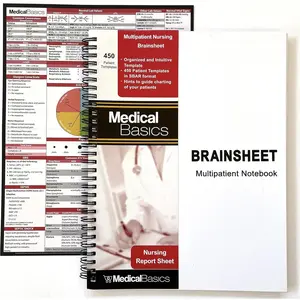 Nursing Brain Sheet Multiple Patient Notebook - Nurse and CNA Report Sheet - 3 Patients per Template