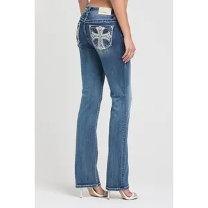 Aztec Cross Bootcut Jeans