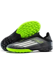 Men's High-End Seamless Football Shoes, Anti-Slip Durable Outdoor Lawn Soccer Shoes, Super Grip and Support, Fashionable Sporty Style, Soccer Cleats