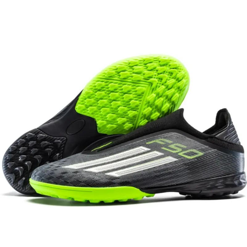 Men's High-End Seamless Football Shoes, Anti-Slip Durable Outdoor Lawn Soccer Shoes, Super Grip and Support, Fashionable Sporty Style, Soccer Cleats, Football Boots, Sports Football Shoes
