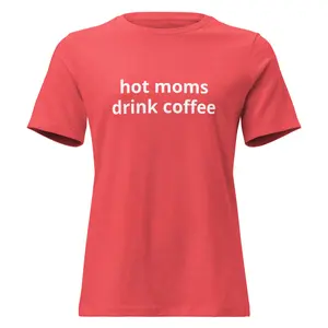 Hot Moms Drink Coffee Graphic Tee