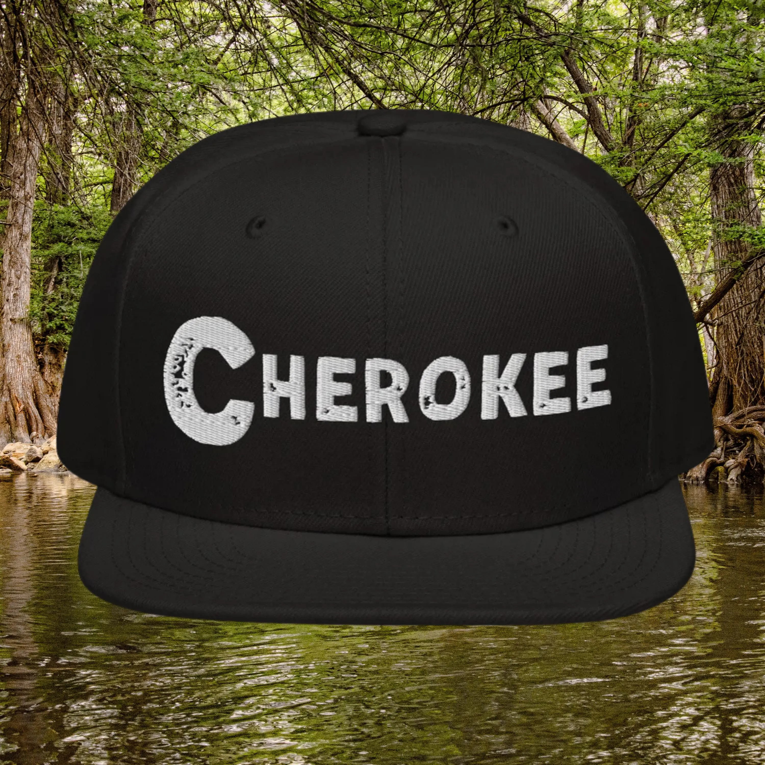 Cherokee People Snapback Hat Embroidered - First Nations, Canadian Aboriginal, Native American
