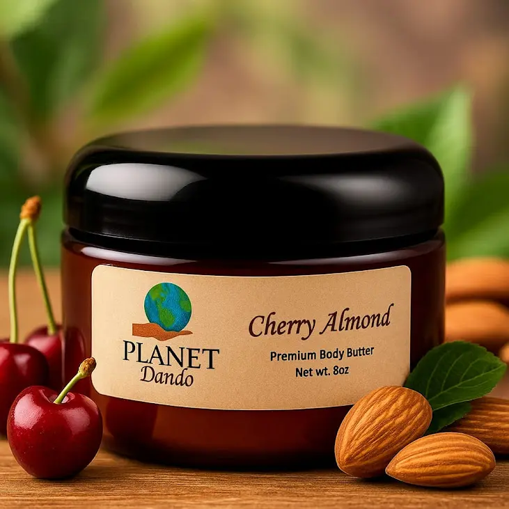 Cherry Almond Whipped Body Butter Nourishing, Rich, Shea Butter 8oz