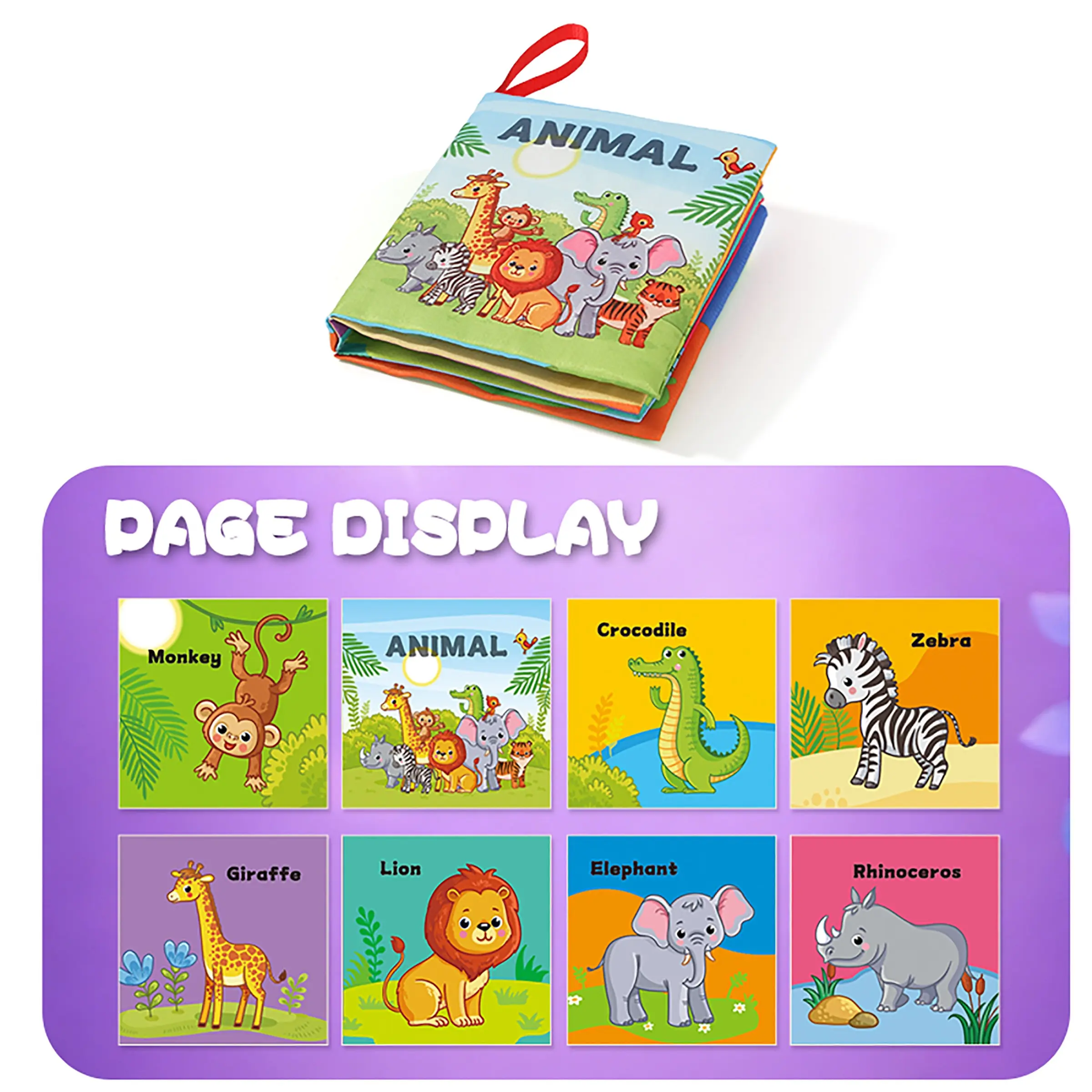 Baby Sensory Early Education Book, Interactive Learning Toy for Parents and Kids, Unisex Infant Gift, Cognitive Development Book, Montessori Busy Book, Learning Tools Book, Books for Babies