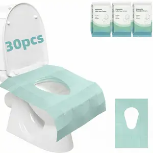 10/20/30 Pack Toilet Seat Covers Disposable100% Waterproof XL Individually Wrapped Disposable Toilet Seat Covers for Adults and Kids Potty Training, Travel Accessories for Public Restrooms Airplane Camping