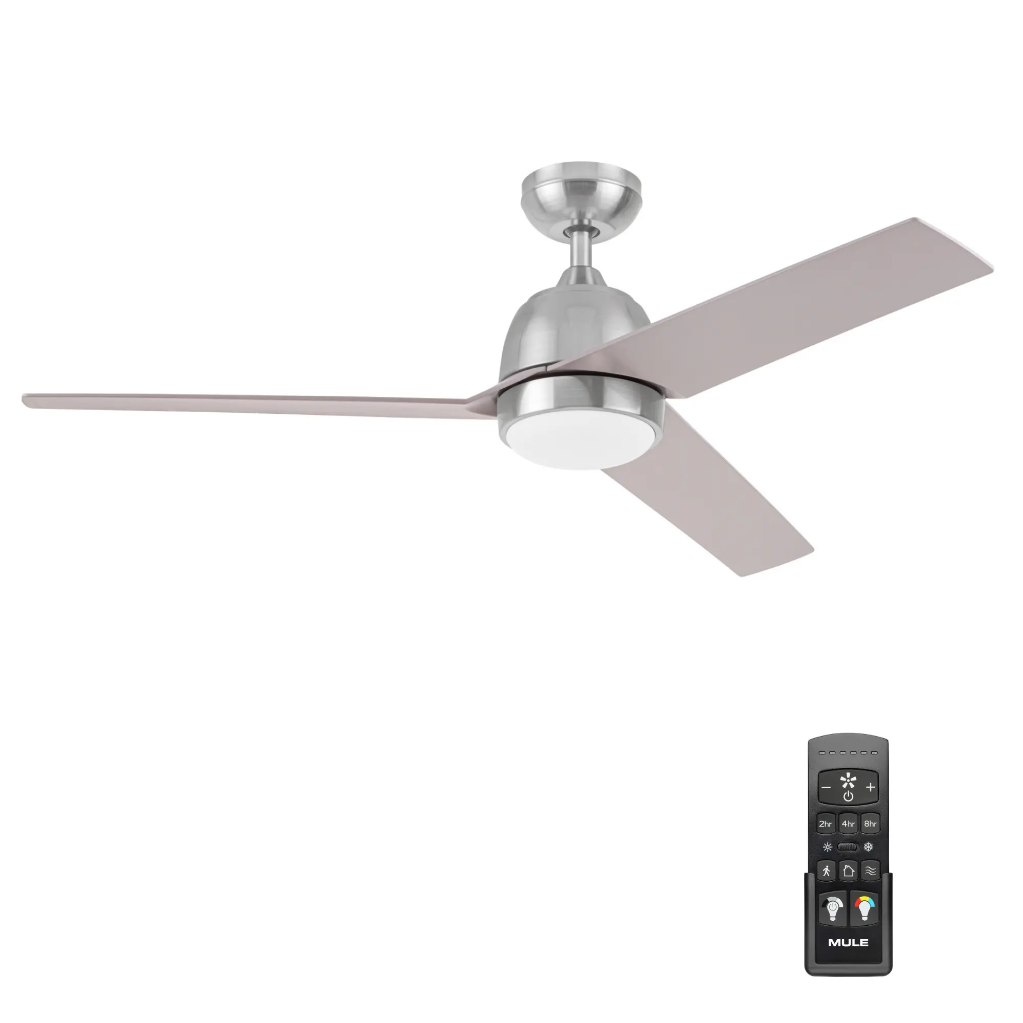 52 Inch MULE Selana Brushed Nickel Indoor/Covered Outdoor Ceiling Fan