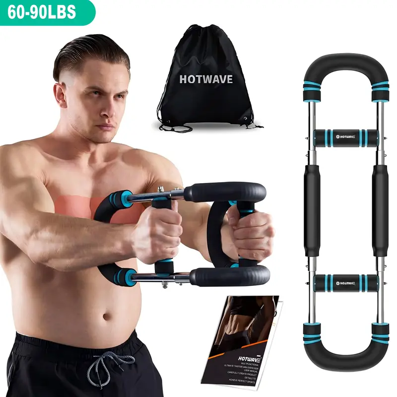 HOTWAVE Arm Trainer, Adjustable Chest Workout Equipment, Arm Trainer for Men, Chest Trainer for Men, Shoulder Muscle Training, Portable Spring Resistance Home Fitness Equipment TikTokShopBlackFriday