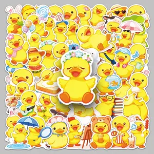 51pieces cute duck ah cute creative cartoon Self Adhesive Stickers diy handbook photo album pencil box desktop Sticker Set