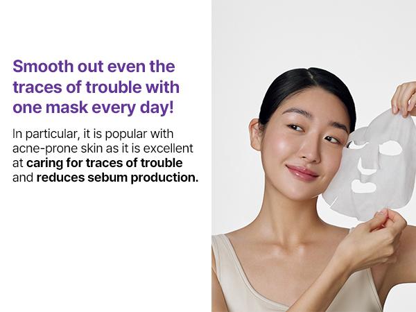 Retinol Intense Daily Mask 30 Sheets - Mild Vegan Korean Retinol Collagen Face Mask for Glass Skin Routine - Korean Skin Care