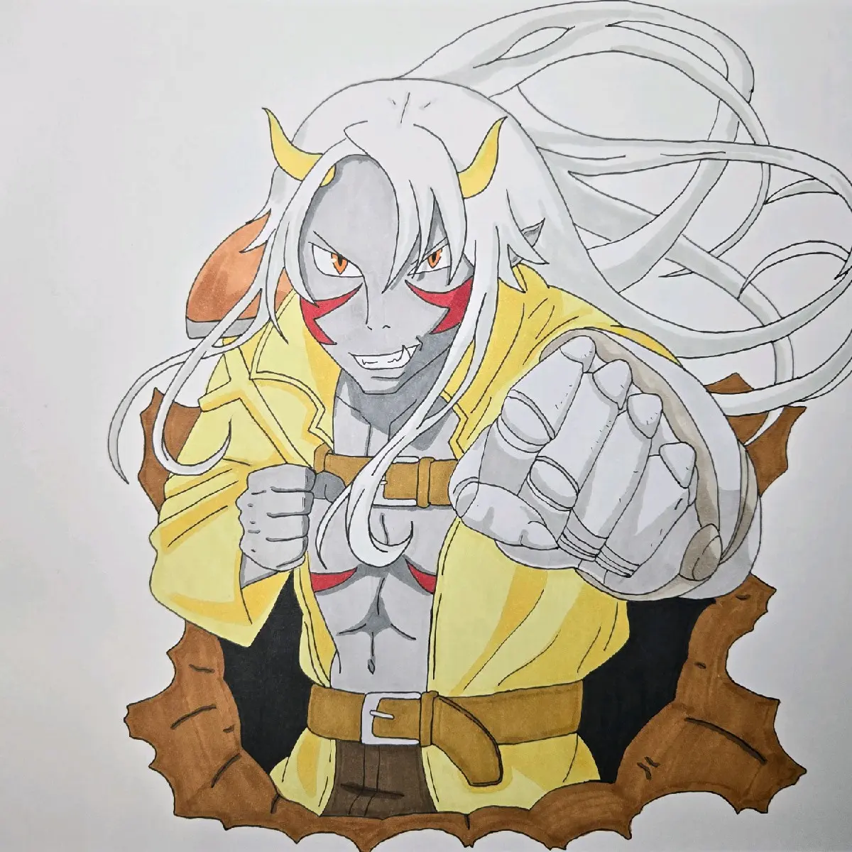 Free hand Re:Monster inspired drawing