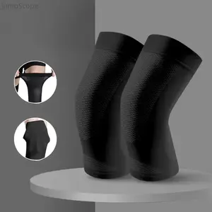 2 Pack Thin Breathable Knee Compression Sleeves, Lightweight Mesh Knee Braces, Flexible Joint Support Knee Guards for Men Women Running Basketball Cycling Summer Sports