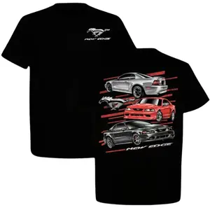 Ford Mustang Edge Graphic 2 Sided T-shirt, 1999-2004 Car Design Tee For Men, Car Enthusiast Gift, Unisex Car Lover Shirt