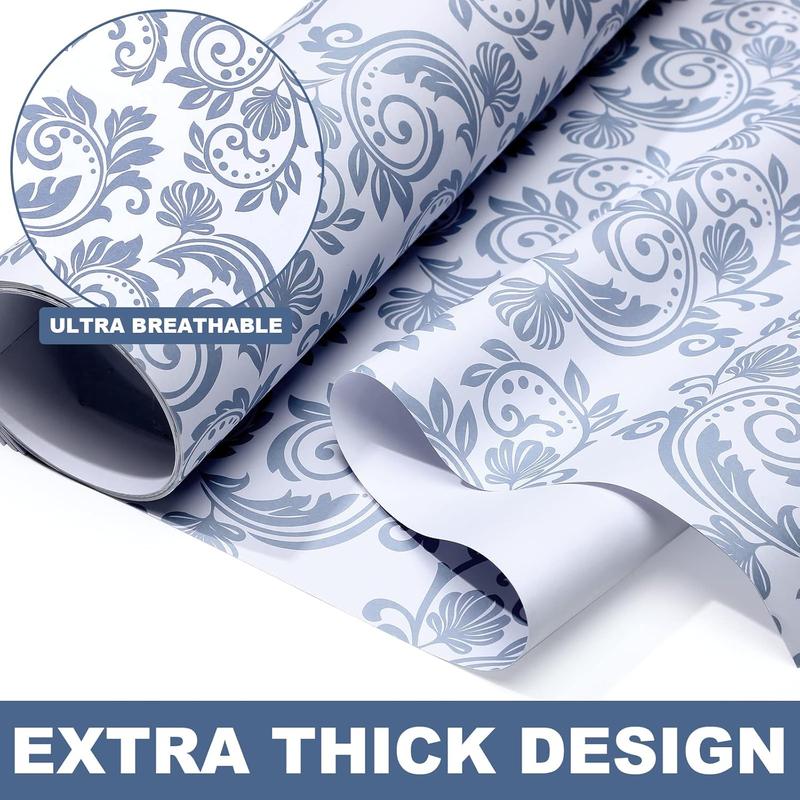 Eersida 20 Sheets 14 x 19.5 Inch Scented Drawer Liners for Dresser Non Adhesive Fragrant Drawer Liners Paper for Bedroom Kitchen Cabinet Home Shelf Closet(Novel Pattern,Linen)