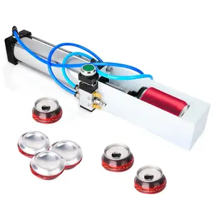 TAISHER Foot Valve/Push Valve Aluminum Can Crusher，Eco-Friendly Recycling Tool，Heavy Duty Pneumatic Cylinder Soda Beer Can Crusher