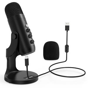 haomuren wired condenser microphone, usb plug & play microphone with pop-filter & mic cover(no adapter), professional microphone for recording, live streaming, recording microphone, cool gadgets