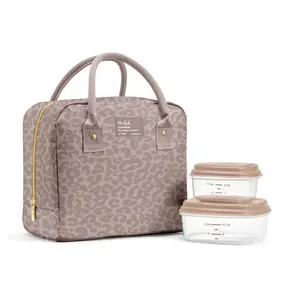 Fit & Fresh 7039CX3829 Bloomington Lunch Bag Kit - Mocha Feline Fine
