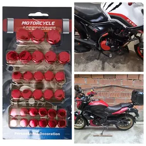 30pcs Universal Motorcycle Decoration Screw Caps, Colorful Engine Cover Screws, General Purpose Bike Accessories, Easy Installation