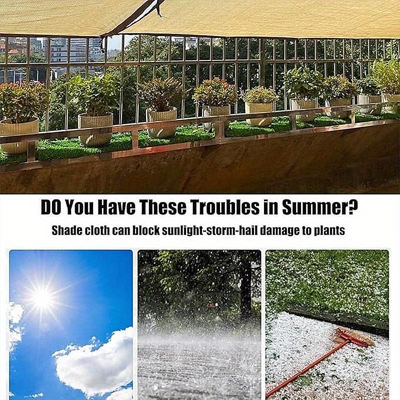 90% shading cloth, durable mesh tarp garden sunshade umbrella, shading sail for garage terrace, outdoor lawn pavilion shade shade playground shade net