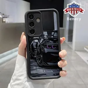 TPU Phone Case Compatible with Galaxy S23  Ultra S24 Plus S25 S22+ Cool Racing Pattern Drop Protection Shockproof Soft Silicone Smartphone Cover Casing