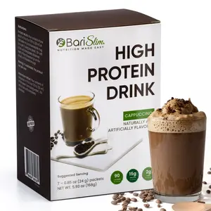 High Protein Shake - Delicious & Nutritious Meal Replacement Shake - Low Sugar & Carb - Cappucinno