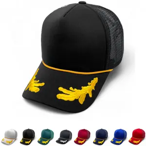 Mesh Trucker Foam Hat Snapback Adjustable Baseball Cap Army Laurel Visor Men